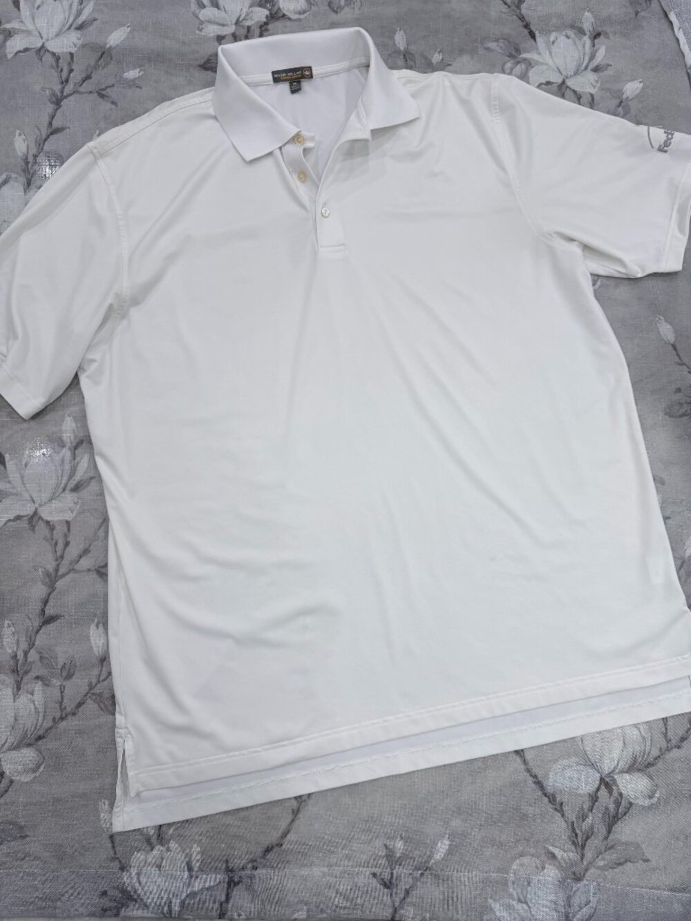 Peter Millar White Men's Polo Shirt